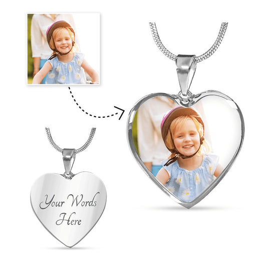 To My New Mommy - "Your Precious Someone Near Your Heart" - Upload Photo Necklace
